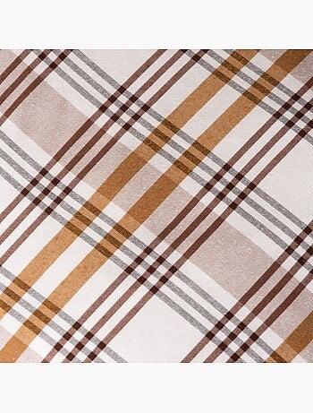 Pack de duas capas de almofada com design tartan e fecho de correr - Gamusi.