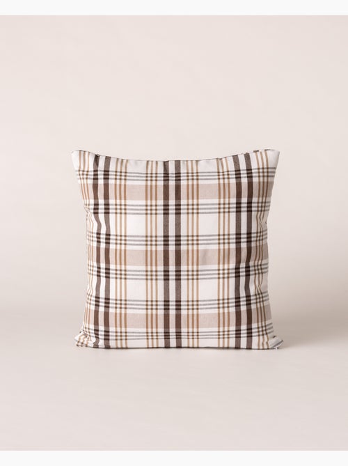 Pack de duas capas de almofada com design tartan e fecho de correr - Gamusi. - Kiabi Pack de duas capas de almofada com design tartan e fecho de correr - Gamusi. - Kiabi