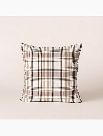 Pack de duas capas de almofada com design tartan e fecho de correr - Gamusi.