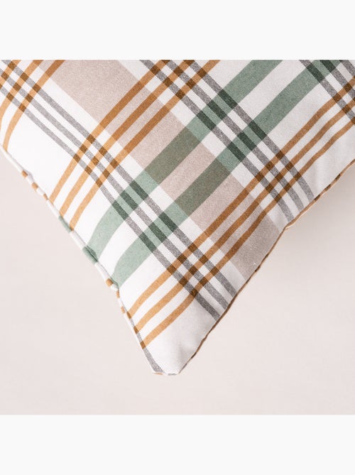 Pack de duas capas de almofada com design tartan e fecho de correr - Gamusi. - Kiabi Pack de duas capas de almofada com design tartan e fecho de correr - Gamusi. - Kiabi