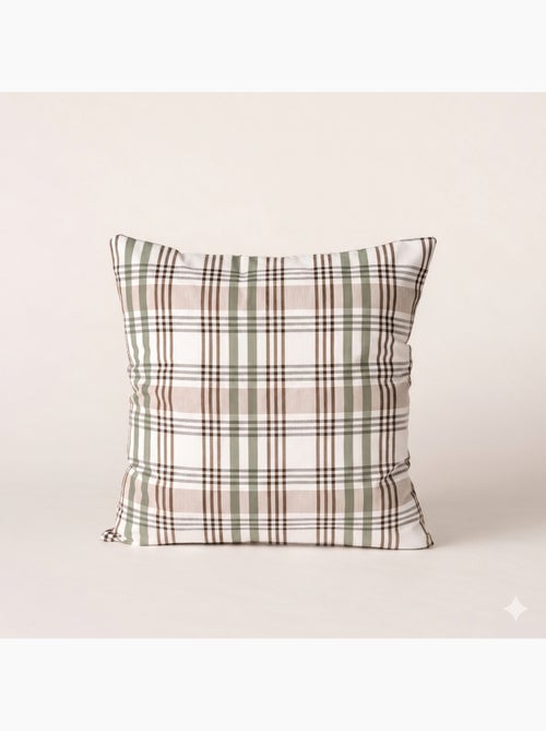 Pack de duas capas de almofada com design tartan e fecho de correr - Gamusi. - Kiabi Pack de duas capas de almofada com design tartan e fecho de correr - Gamusi. - Kiabi