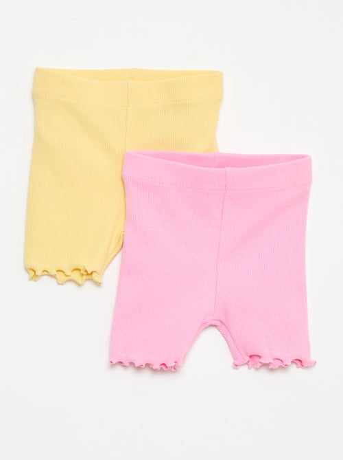 Pack de leggings canelados - 2 peças - Kiabi