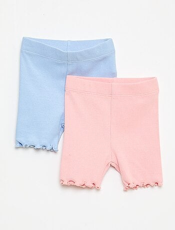 Pack de leggings canelados - 2 peças