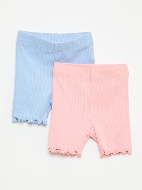 Pack de leggings canelados - 2 peças - Kiabi