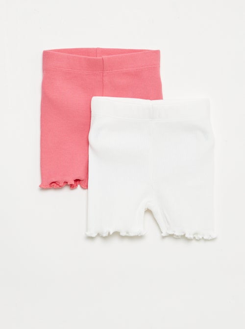 Pack de leggings canelados - 2 peças - Kiabi