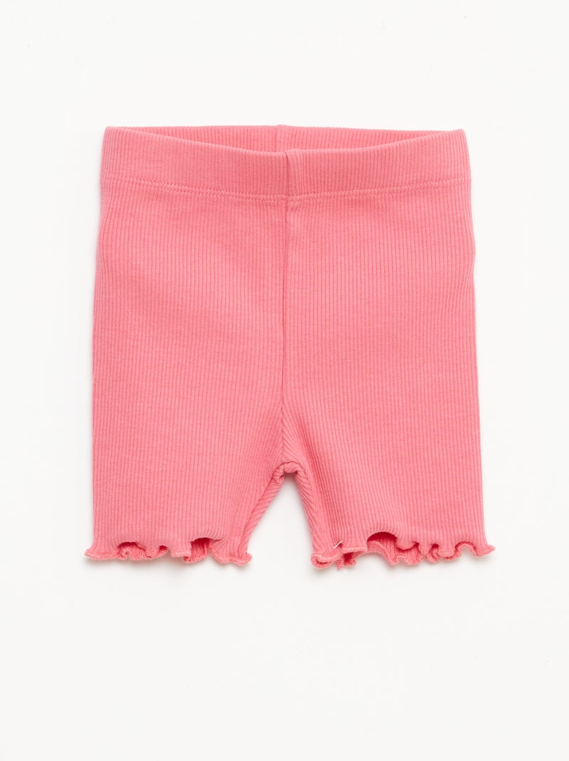 Pack de leggings canelados - 2 peças Branco - Kiabi