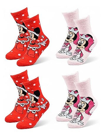 Pack de Meias Antiderrapantes Criança Disney MINNIE (Pack de 4)