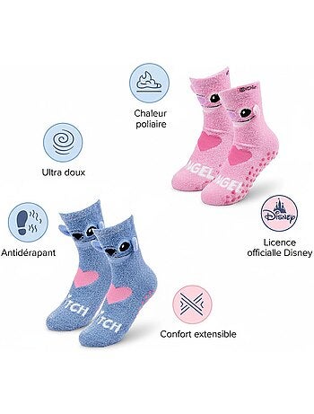Pack de Meias Antiderrapantes Criança LILO & STITCH (Conjunto de 4)