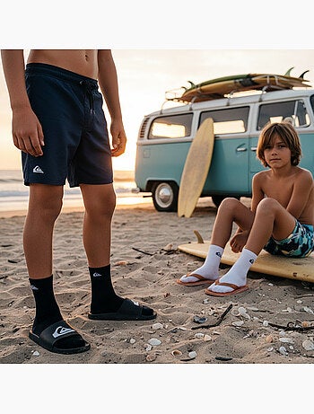 Pack de Meias Criança QUARTER Quiksilver 6 Pares Desporto