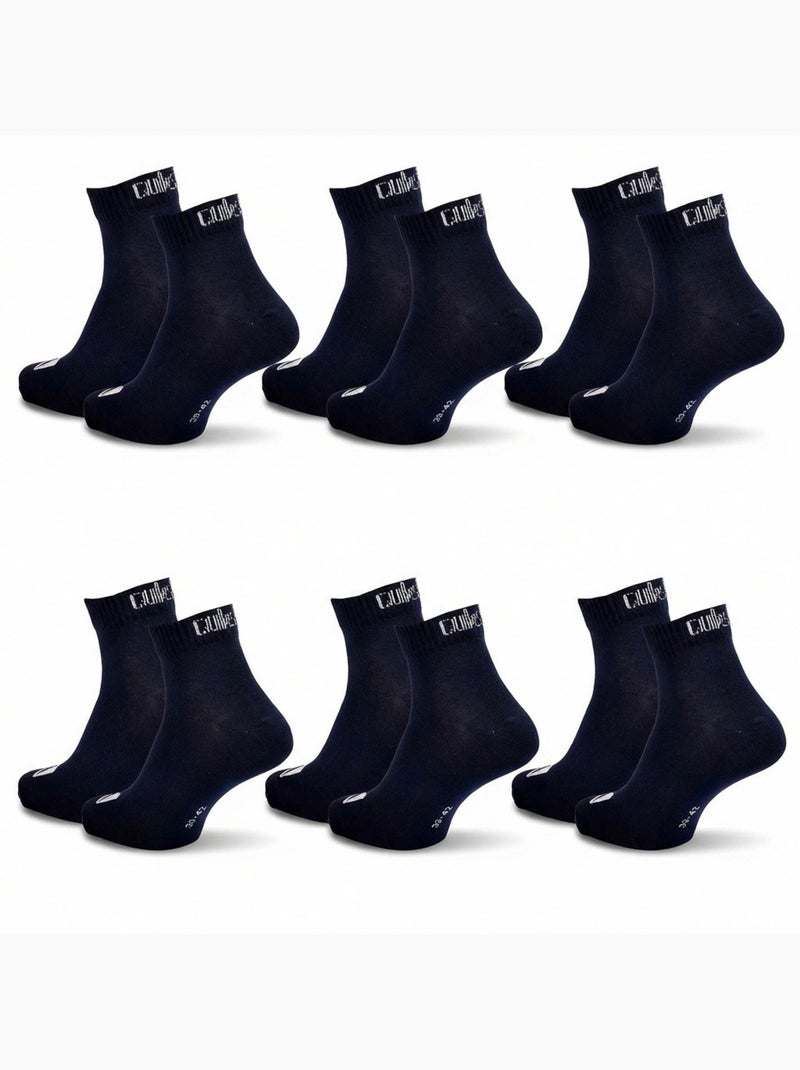 Pack de Meias Criança QUARTER Quiksilver 6 Pares Desporto Preto - Kiabi