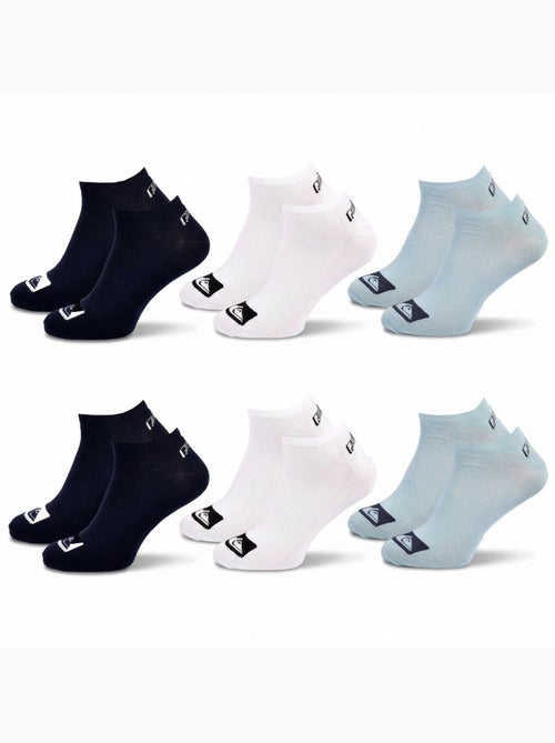 Pack de meias criança sneaker lote de 6 pares desporto quiksilver - Kiabi Pack de meias criança sneaker lote de 6 pares desporto quiksilver - Kiabi