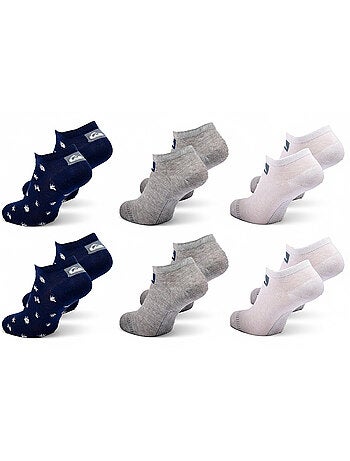 Pack de meias criança sneaker lote de 6 pares desporto quiksilver