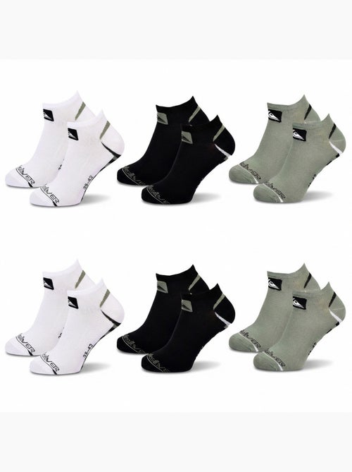 Pack de meias criança sneaker lote de 6 pares desporto quiksilver - Kiabi Pack de meias criança sneaker lote de 6 pares desporto quiksilver - Kiabi