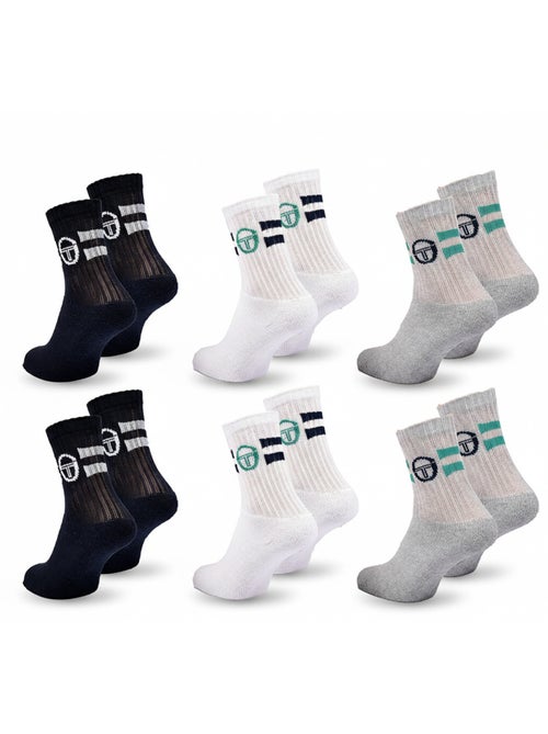 Pack de Meias Criança Tennis Crew SERGIO TACCHINI - 6 Pares - Kiabi Pack de Meias Criança Tennis Crew SERGIO TACCHINI - 6 Pares - Kiabi