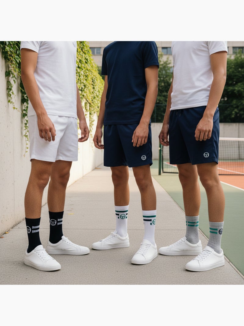 Pack de Meias Criança Tennis Crew SERGIO TACCHINI - 6 Pares Azul-marinho - Kiabi