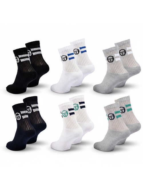 Pack de Meias Criança Tennis Crew SERGIO TACCHINI - 6 Pares - Kiabi Pack de Meias Criança Tennis Crew SERGIO TACCHINI - 6 Pares - Kiabi