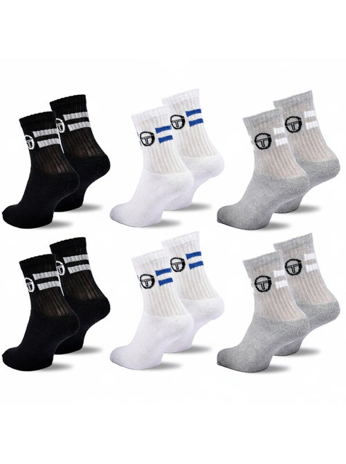Pack de Meias Criança Tennis Crew SERGIO TACCHINI - 6 Pares - Kiabi Pack de Meias Criança Tennis Crew SERGIO TACCHINI - 6 Pares - Kiabi