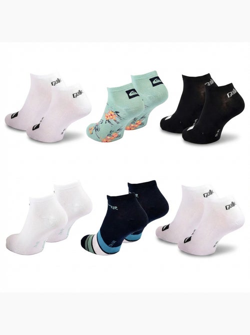Pack de meias homem sneaker quiksilver 6 pares desporto - Kiabi Pack de meias homem sneaker quiksilver 6 pares desporto - Kiabi