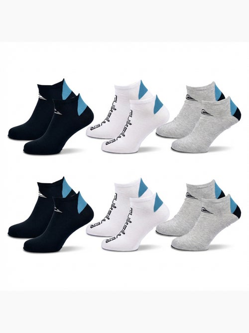 Pack de meias homem sneaker quiksilver 6 pares desporto - Kiabi Pack de meias homem sneaker quiksilver 6 pares desporto - Kiabi
