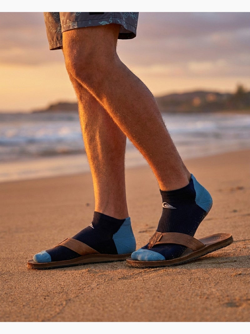 Pack de meias homem sneaker quiksilver 6 pares desporto Azul-marinho - Kiabi