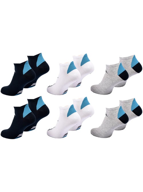 Pack de meias homem sneaker quiksilver 6 pares desporto - Kiabi Pack de meias homem sneaker quiksilver 6 pares desporto - Kiabi