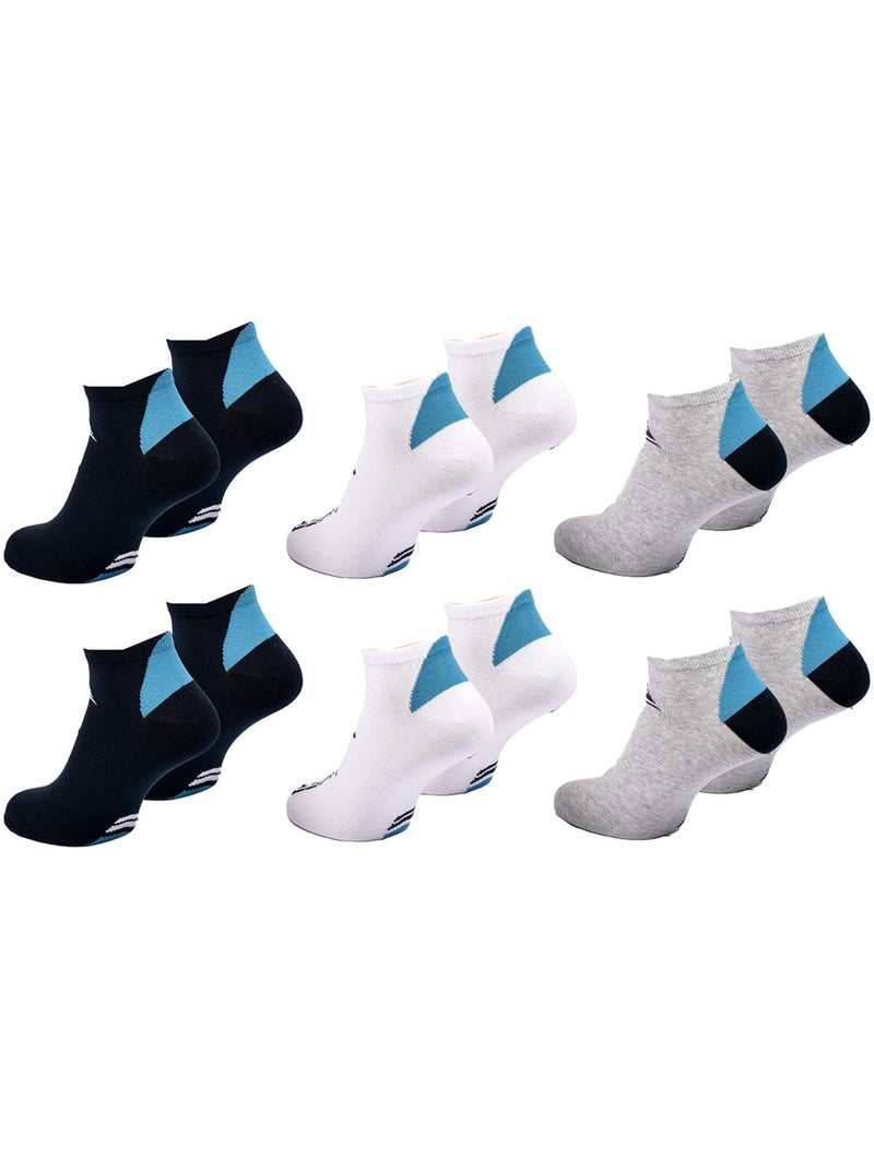 Pack de meias homem sneaker quiksilver 6 pares desporto Azul-marinho - Kiabi