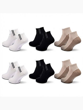 Pack de meias homem sneaker quiksilver 6 pares desporto