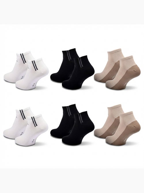 Pack de meias homem sneaker quiksilver 6 pares desporto - Kiabi Pack de meias homem sneaker quiksilver 6 pares desporto - Kiabi