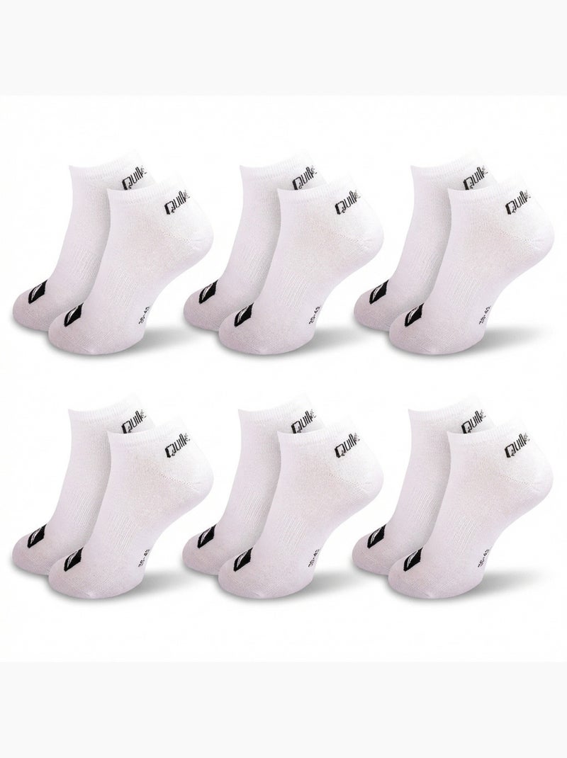 Pack de meias homem sneaker quiksilver 6 pares desporto Branco - Kiabi