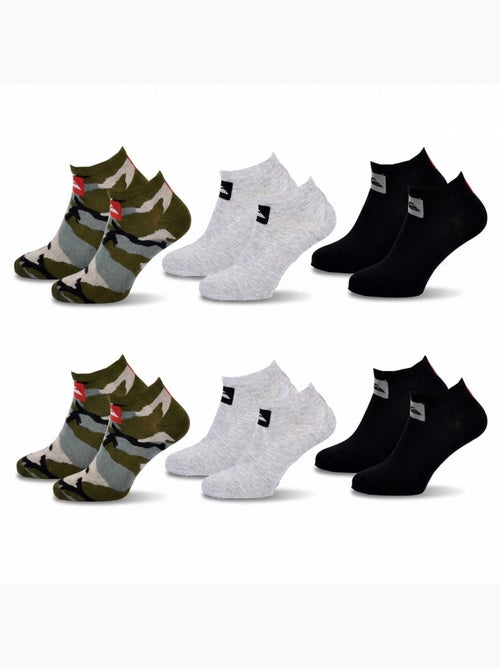 Pack de meias homem sneaker quiksilver 6 pares desporto - Kiabi Pack de meias homem sneaker quiksilver 6 pares desporto - Kiabi
