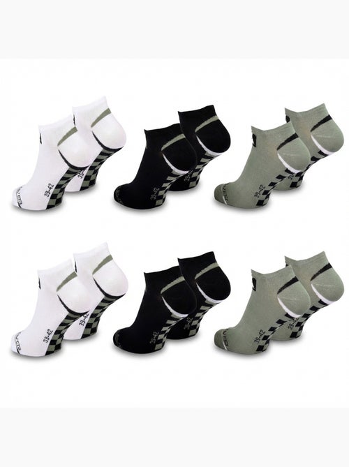 Pack de meias homem sneaker quiksilver 6 pares desporto - Kiabi Pack de meias homem sneaker quiksilver 6 pares desporto - Kiabi