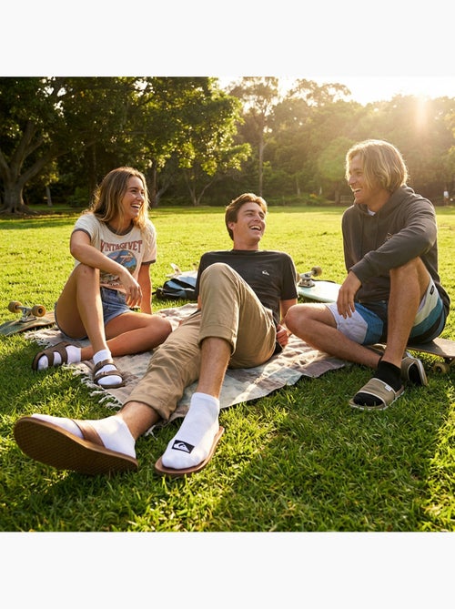 Pack de meias homem sneaker quiksilver 6 pares desporto - Kiabi Pack de meias homem sneaker quiksilver 6 pares desporto - Kiabi