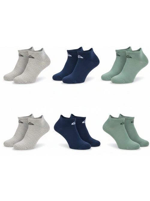 Pack de meias homem sneaker quiksilver 6 pares desporto - Kiabi Pack de meias homem sneaker quiksilver 6 pares desporto - Kiabi
