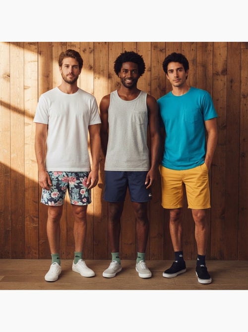 Pack de meias homem sneaker quiksilver 6 pares desporto - Kiabi Pack de meias homem sneaker quiksilver 6 pares desporto - Kiabi