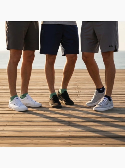 Pack de meias homem sneaker quiksilver 6 pares desporto - Kiabi Pack de meias homem sneaker quiksilver 6 pares desporto - Kiabi