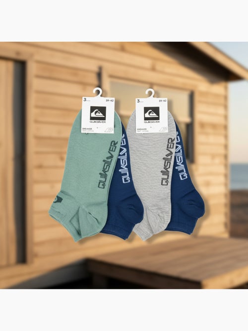 Pack de meias homem sneaker quiksilver 6 pares desporto - Kiabi Pack de meias homem sneaker quiksilver 6 pares desporto - Kiabi