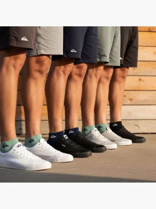 Pack de meias homem sneaker quiksilver 6 pares desporto - Kiabi Pack de meias homem sneaker quiksilver 6 pares desporto - Kiabi