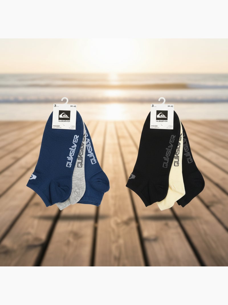 Pack de meias homem sneaker quiksilver 6 pares desporto Multicolorido - Kiabi