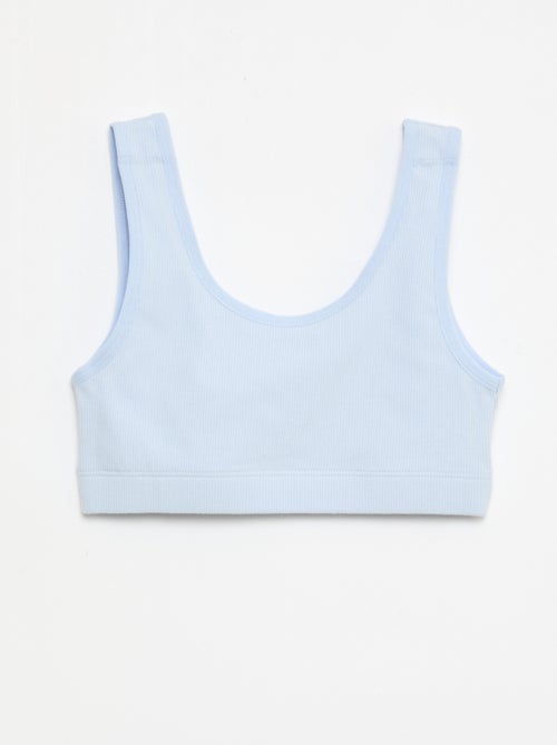 Pack de sutiãs em malha canelada - Kiabi