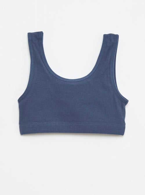 Pack de sutiãs em malha canelada - Kiabi