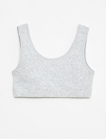 Pack de sutiãs em malha canelada