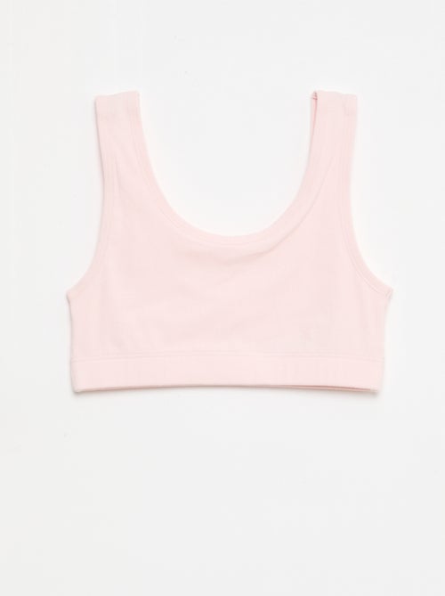 Pack de sutiãs em malha canelada - Kiabi