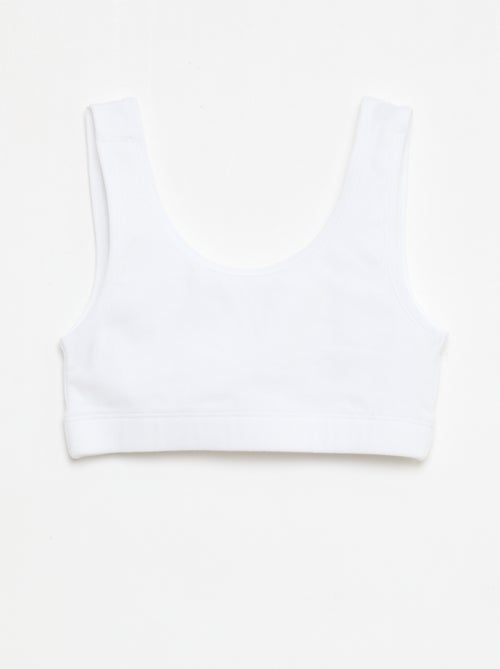 Pack de sutiãs em malha canelada - Kiabi