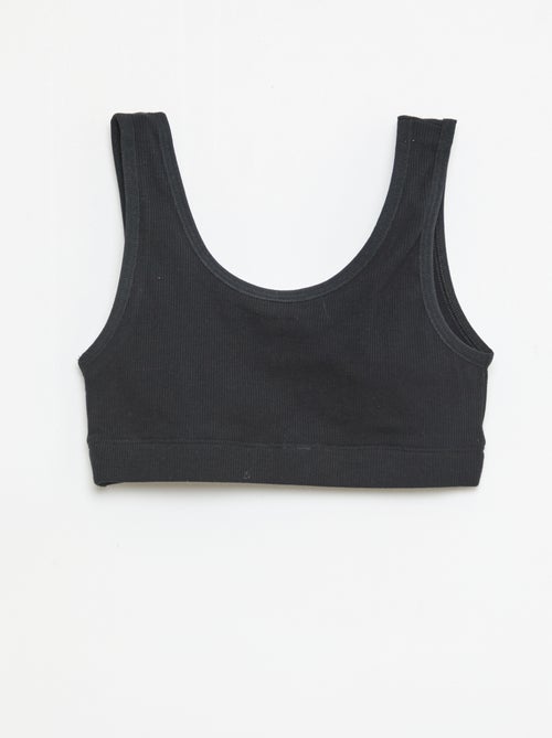 Pack de sutiãs em malha canelada - Kiabi