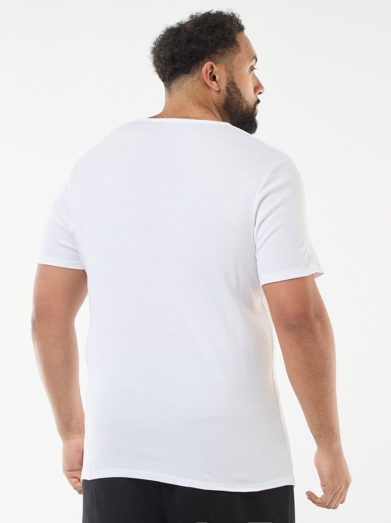 Pack de t-shirts em malha jersey - 2 peças Branco - Kiabi