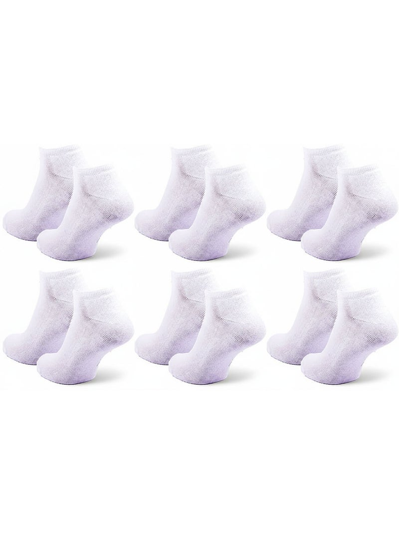 Pack Meias Curtas Mulher Sneaker SERGIO TACCHINI - 6 Pares Branco - Kiabi