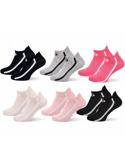 Pack Meias Curtas Mulher Sneaker SERGIO TACCHINI - 6 Pares - Kiabi Pack Meias Curtas Mulher Sneaker SERGIO TACCHINI - 6 Pares - Kiabi
