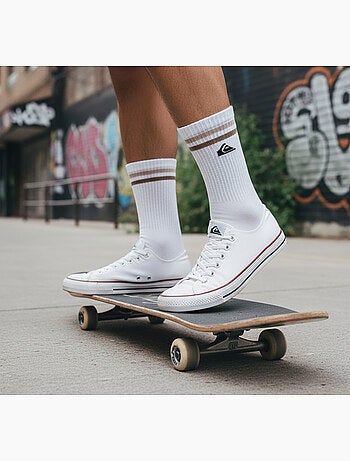 Pack Meias Homem Crew Quiksilver 6 Pares Regular