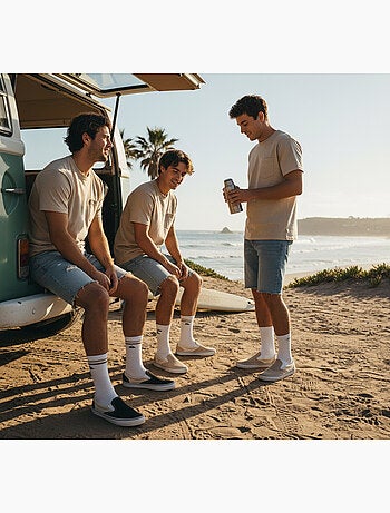 Pack Meias Homem Crew Quiksilver 6 Pares Regular