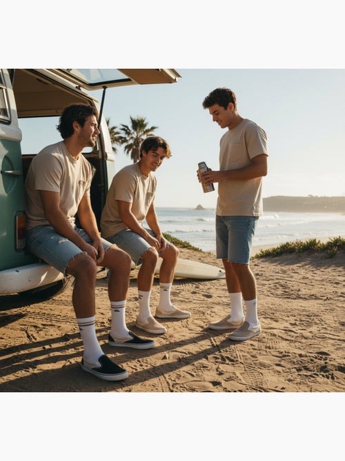 Pack Meias Homem Crew Quiksilver 6 Pares Regular - Kiabi Pack Meias Homem Crew Quiksilver 6 Pares Regular - Kiabi